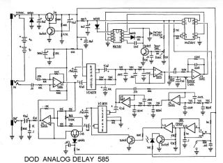 Dod 585 ;delay analog schematic circuit diagram